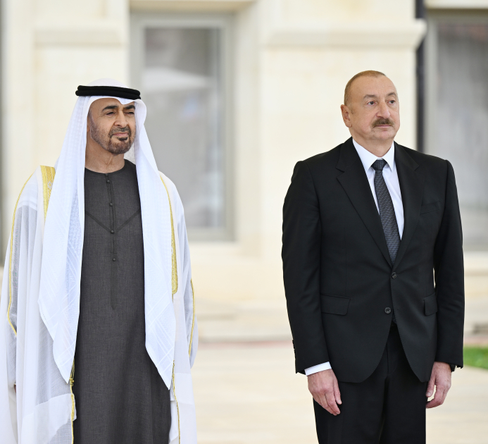 Shusha hosts official welcoming ceremony for President of United Arab Emirates (PHOTO)