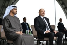 President Ilham Aliyev, UAE President watch Karabakh horses show at Jidir Duzu (PHOTO)