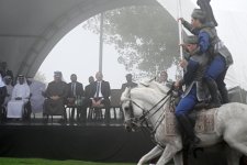 President Ilham Aliyev, UAE President watch Karabakh horses show at Jidir Duzu (PHOTO)