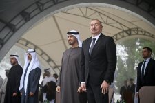 President Ilham Aliyev, UAE President watch Karabakh horses show at Jidir Duzu (PHOTO)