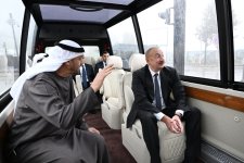 President Ilham Aliyev, UAE President review construction progress at New Shusha Mosque (PHOTO)