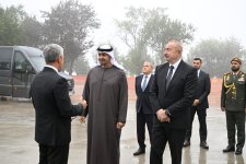 President Ilham Aliyev, UAE President review construction progress at New Shusha Mosque (PHOTO)
