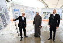 President Ilham Aliyev, UAE President review construction progress at New Shusha Mosque (PHOTO)