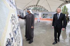 President Ilham Aliyev, UAE President review construction progress at New Shusha Mosque (PHOTO)