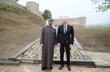 President Ilham Aliyev, UAE President photographed in front of Shusha Fortress (PHOTO)