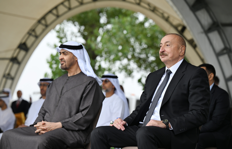 President Ilham Aliyev, UAE President watch Karabakh horses show at Jidir Duzu (PHOTO)