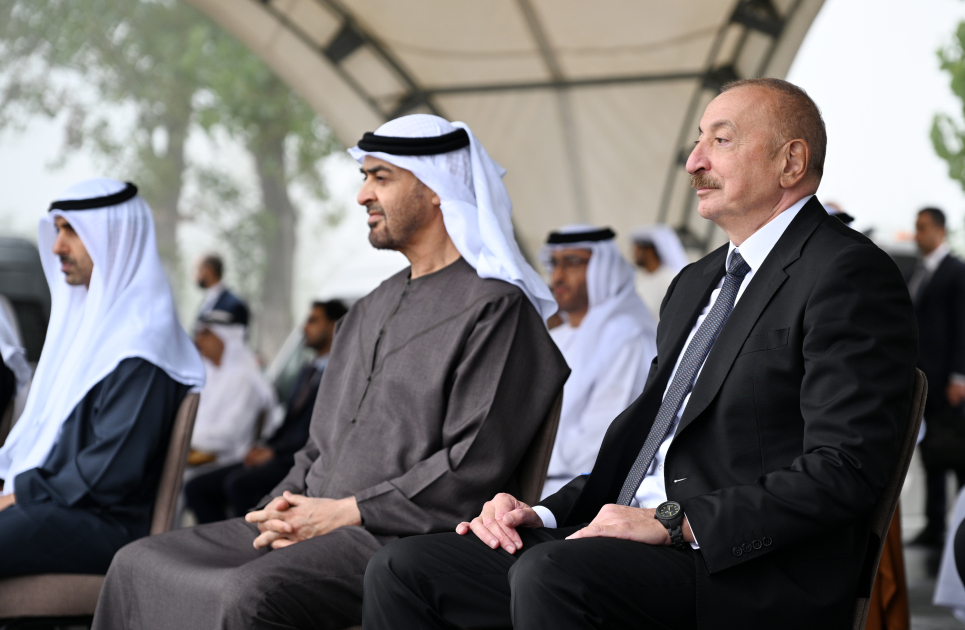 President Ilham Aliyev, UAE President watch Karabakh horses show at Jidir Duzu (PHOTO)