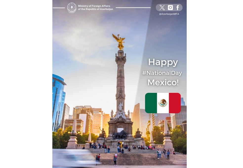 Azerbaijani MFA congratulates Mexico on Independence Day