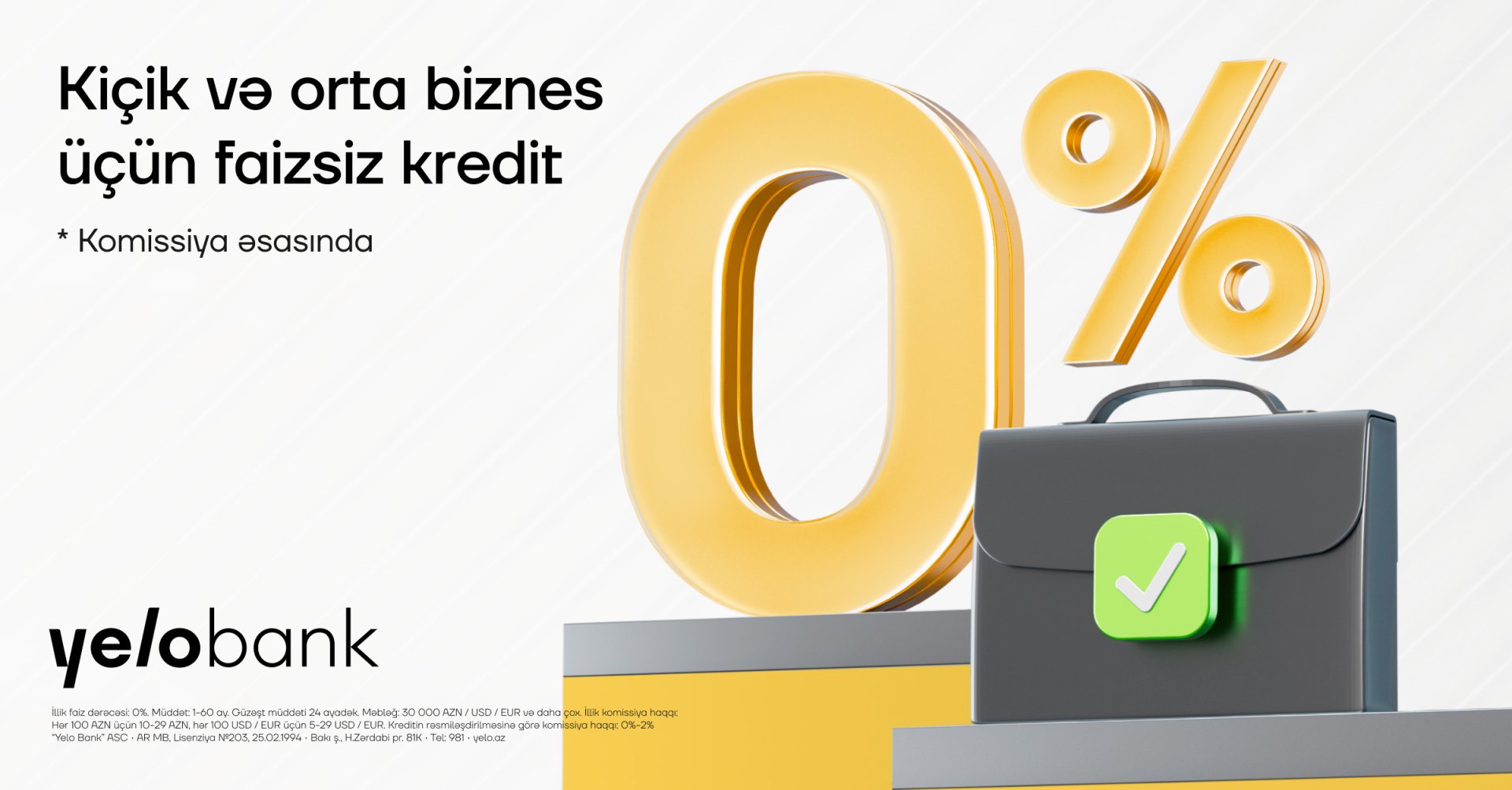 Interest-free support for SMEs from Yelo Bank!