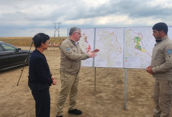 EU сommissioner for enlargement observes demining process in Azerbaijan's Aghdam (PHOTO)