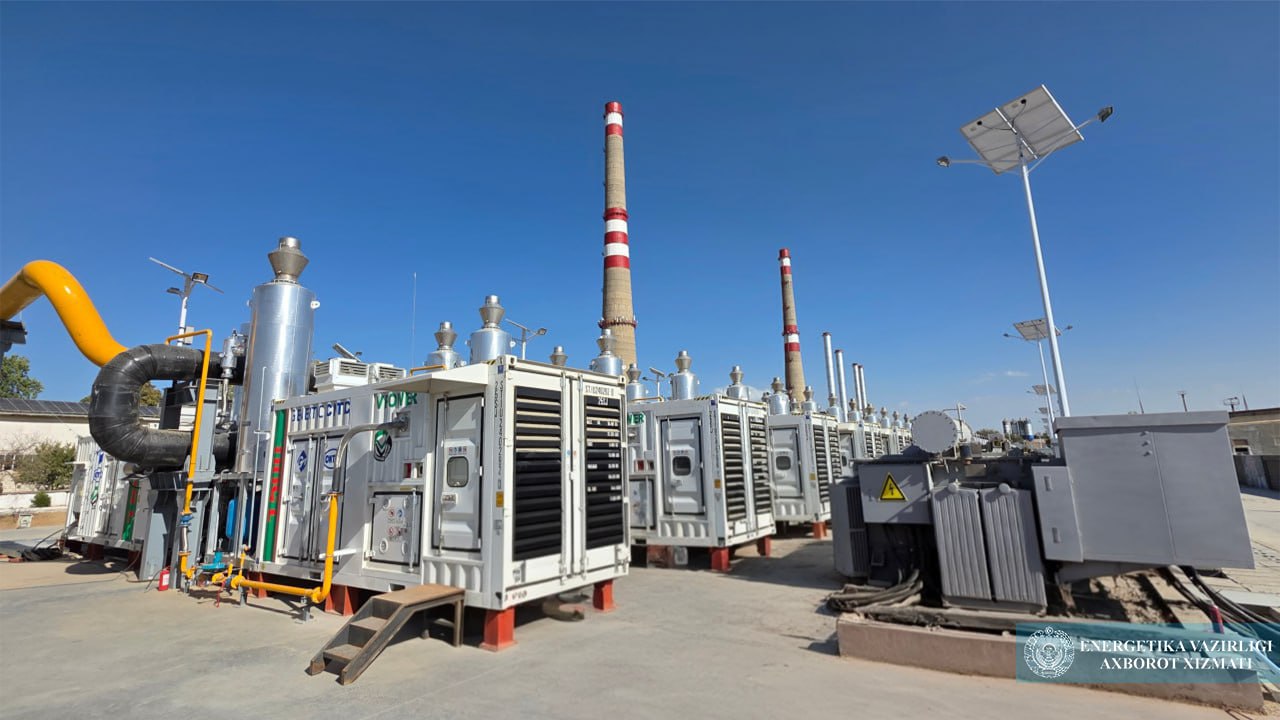 Uzbekistan boosts energy efficiency with new gas-engine power plant