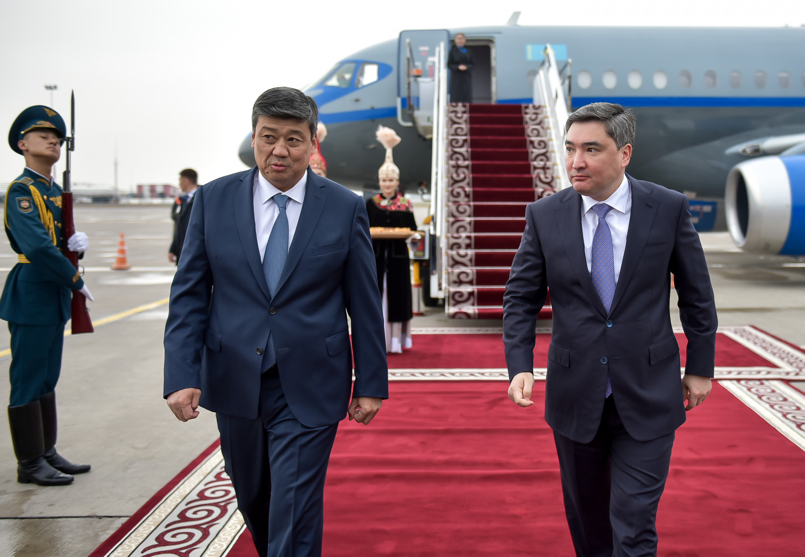 Kazakhstan’s Prime Minister arrives in Kyrgyzstan for OTS summit