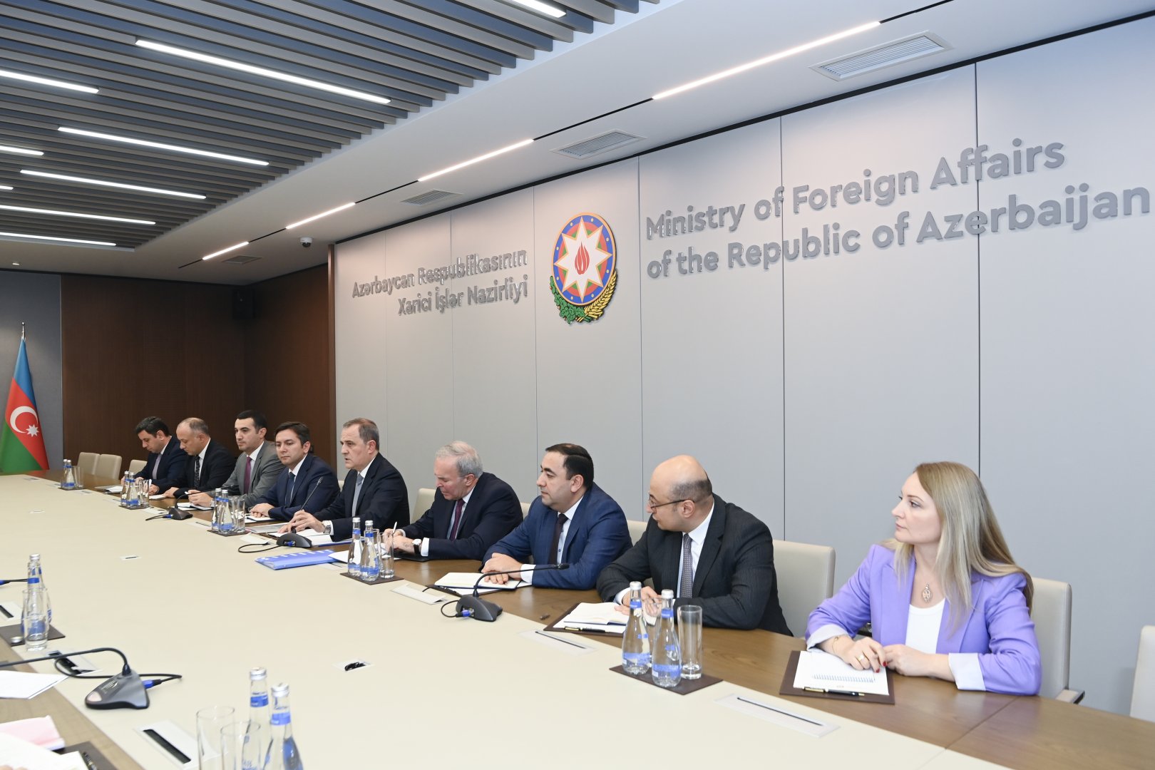 Azerbaijani FM meets with EU Commissioner for Enlargement (PHOTO)