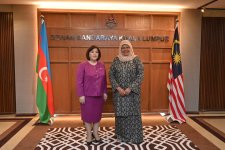 Azerbaijani parliament speaker meets with former executive director of UN-HABITAT (PHOTO)