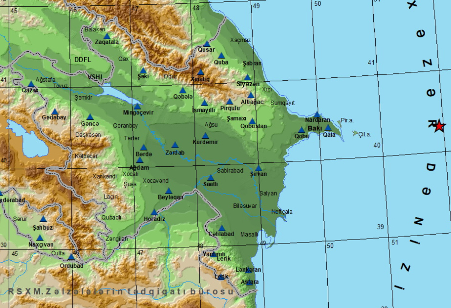 Earthquake strikes Caspian Sea
