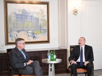 President Ilham Aliyev meets Chairman and CEO of Neuberger Berman in New York (PHOTO)