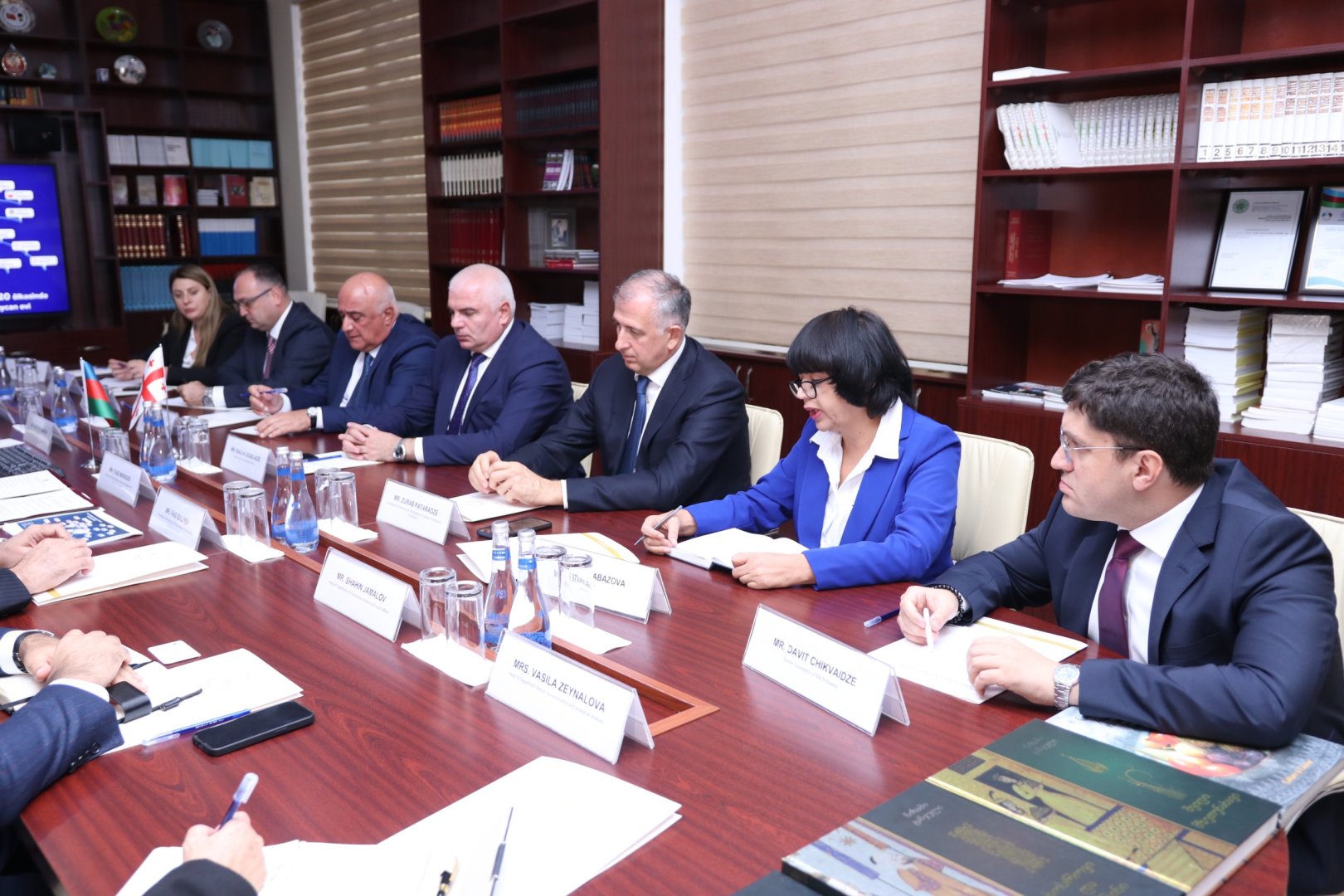 Georgian minister visits Azerbaijani diaspora committee (PHOTO)