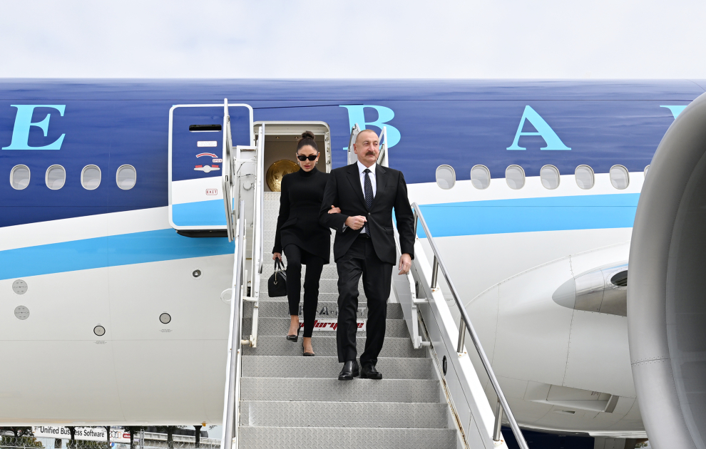 President Ilham Aliyev arrives in New York to attend 80th session of UN General Assembly (PHOTO/VIDEO)