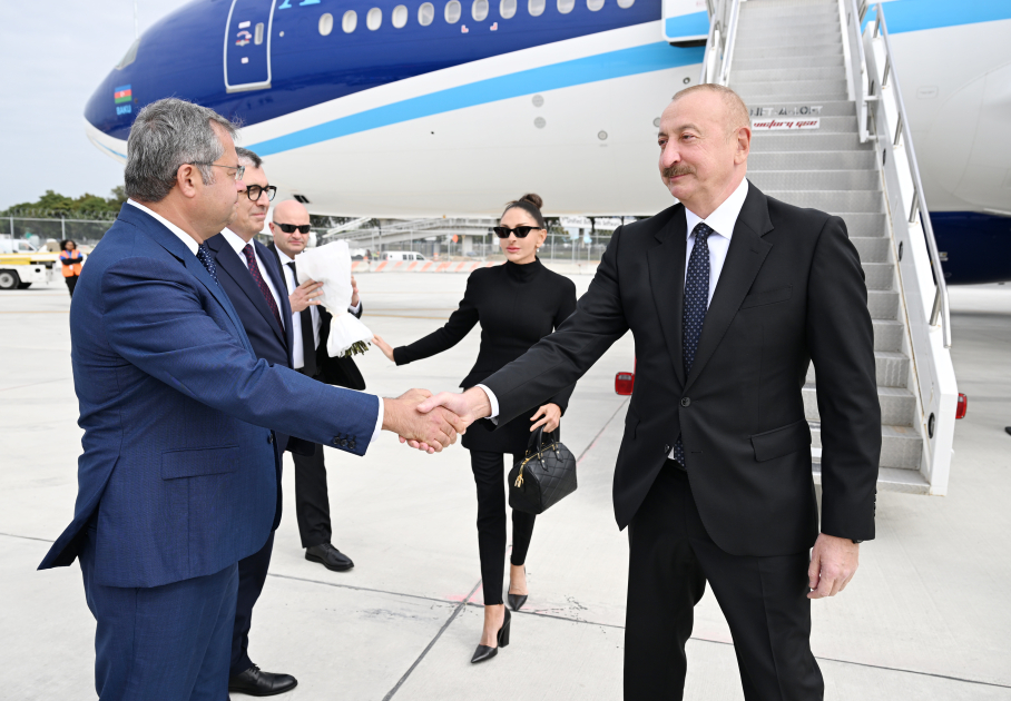 President Ilham Aliyev arrives in New York to attend 80th session of UN General Assembly (PHOTO/VIDEO)