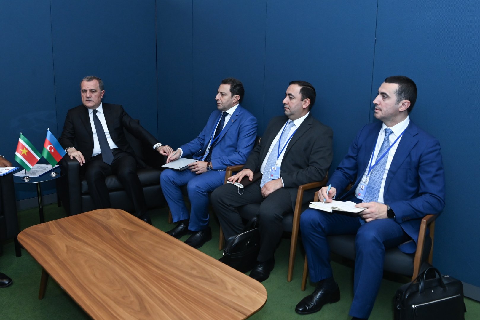Azerbaijan, Suriname FMs meet at UNGA (PHOTO)