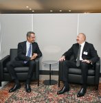 President Ilham Aliyev meets Greek PM at UN HQ (PHOTO)