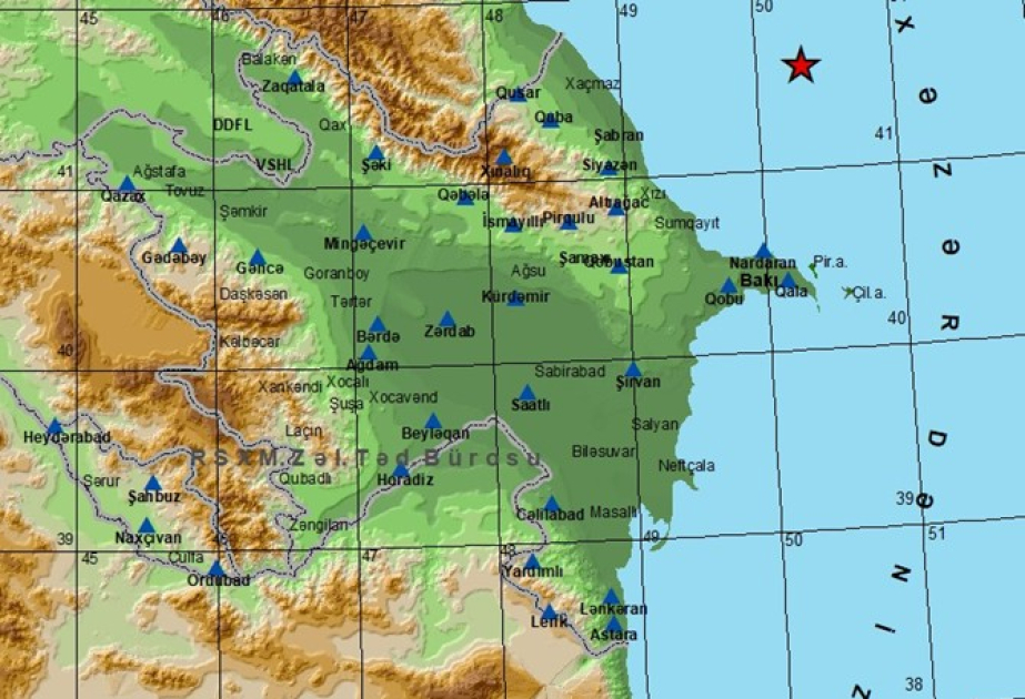 Earthquake strikes Caspian Sea