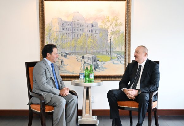 President Ilham Aliyev meets with Co-Founder and CEO of global investment firm Ares Management in New York (PHOTO/VIDEO)