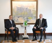 President Ilham Aliyev meets with Senior Vice President of US Chamber of Commerce in New York (PHOTO)