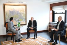President Ilham Aliyev meets with Co-Founder and CEO of global investment firm Ares Management in New York (PHOTO/VIDEO)