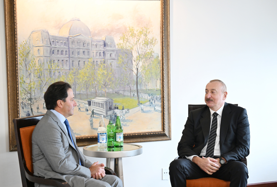 President Ilham Aliyev meets with Co-Founder and CEO of global investment firm Ares Management in New York (PHOTO/VIDEO)