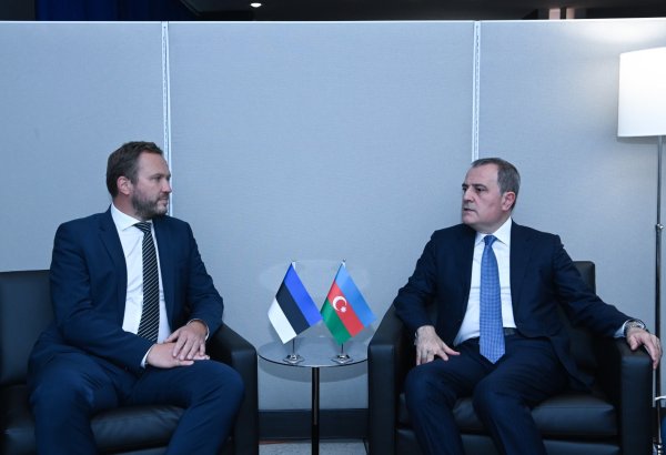 Azerbaijani FM meets with Estonian Foreign Minister (PHOTO)
