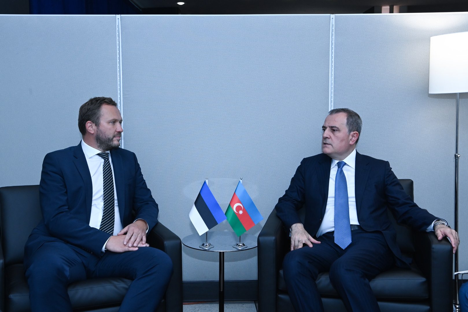 Azerbaijani FM meets with Estonian Foreign Minister (PHOTO)