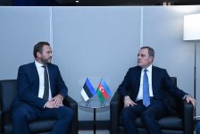 Azerbaijani FM meets with Estonian Foreign Minister (PHOTO)