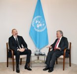President Ilham Aliyev meets with UN Secretary-General Antonio Guterres (PHOTO)