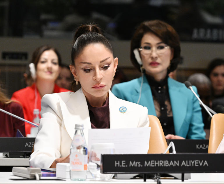 First Lady Mehriban Aliyeva participates in special session as part of UN General Assembly (PHOTO)
