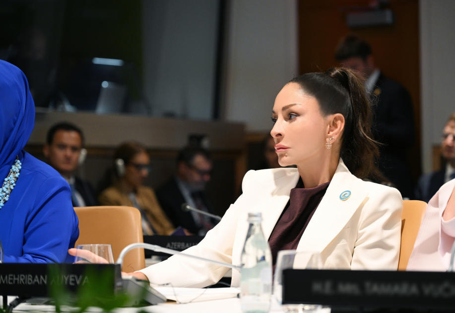 First Lady Mehriban Aliyeva participates in special session as part of UN General Assembly (PHOTO)