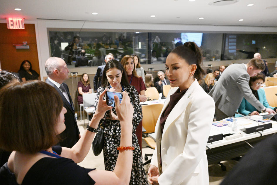 First Lady Mehriban Aliyeva participates in special session as part of UN General Assembly (PHOTO)