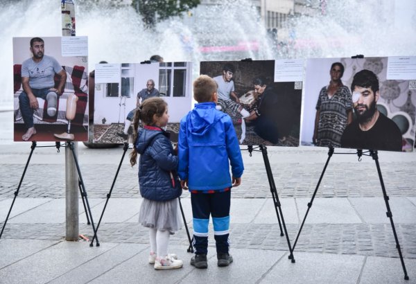 German Munich opens photo exhibition about mine victims in Azerbaijan (PHOTO)