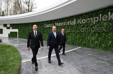 President Ilham Aliyev attends inauguration of Ganja Memorial Complex (PHOTO)
