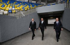 President Ilham Aliyev attends inauguration of Ganja City Stadium (PHOTO)