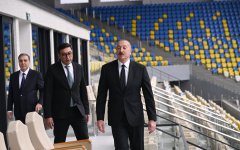 President Ilham Aliyev attends inauguration of Ganja City Stadium (PHOTO)