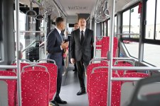 President Ilham Aliyev attends inauguration of BakuBus LLC’s Ganja Bus Depot (PHOTO)