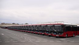 President Ilham Aliyev attends inauguration of BakuBus LLC’s Ganja Bus Depot (PHOTO)