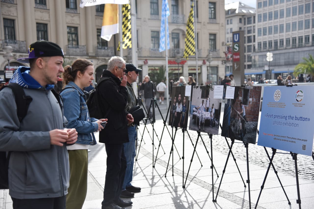 German Munich opens photo exhibition about mine victims in Azerbaijan (PHOTO)