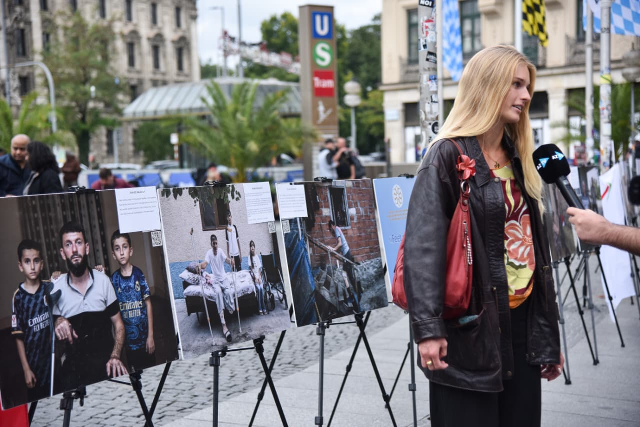 German Munich opens photo exhibition about mine victims in Azerbaijan (PHOTO)