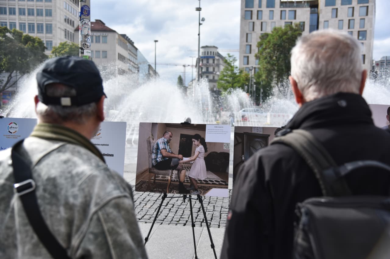 German Munich opens photo exhibition about mine victims in Azerbaijan (PHOTO)