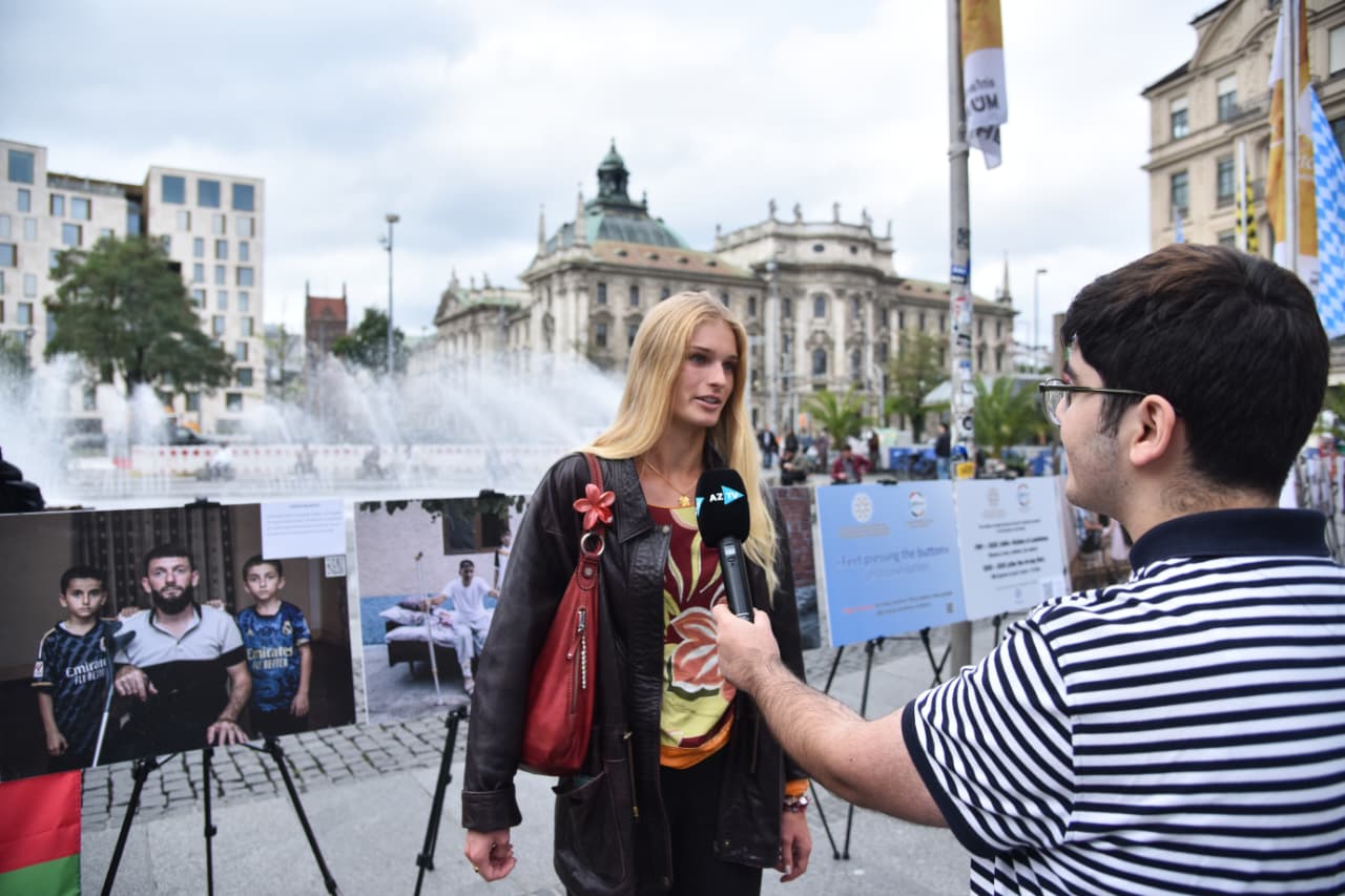 German Munich opens photo exhibition about mine victims in Azerbaijan (PHOTO)