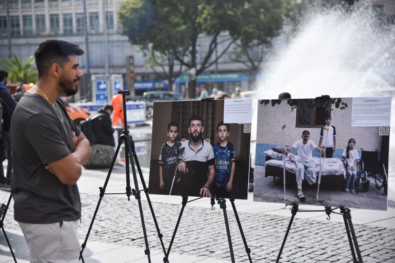 German Munich opens photo exhibition about mine victims in Azerbaijan (PHOTO)