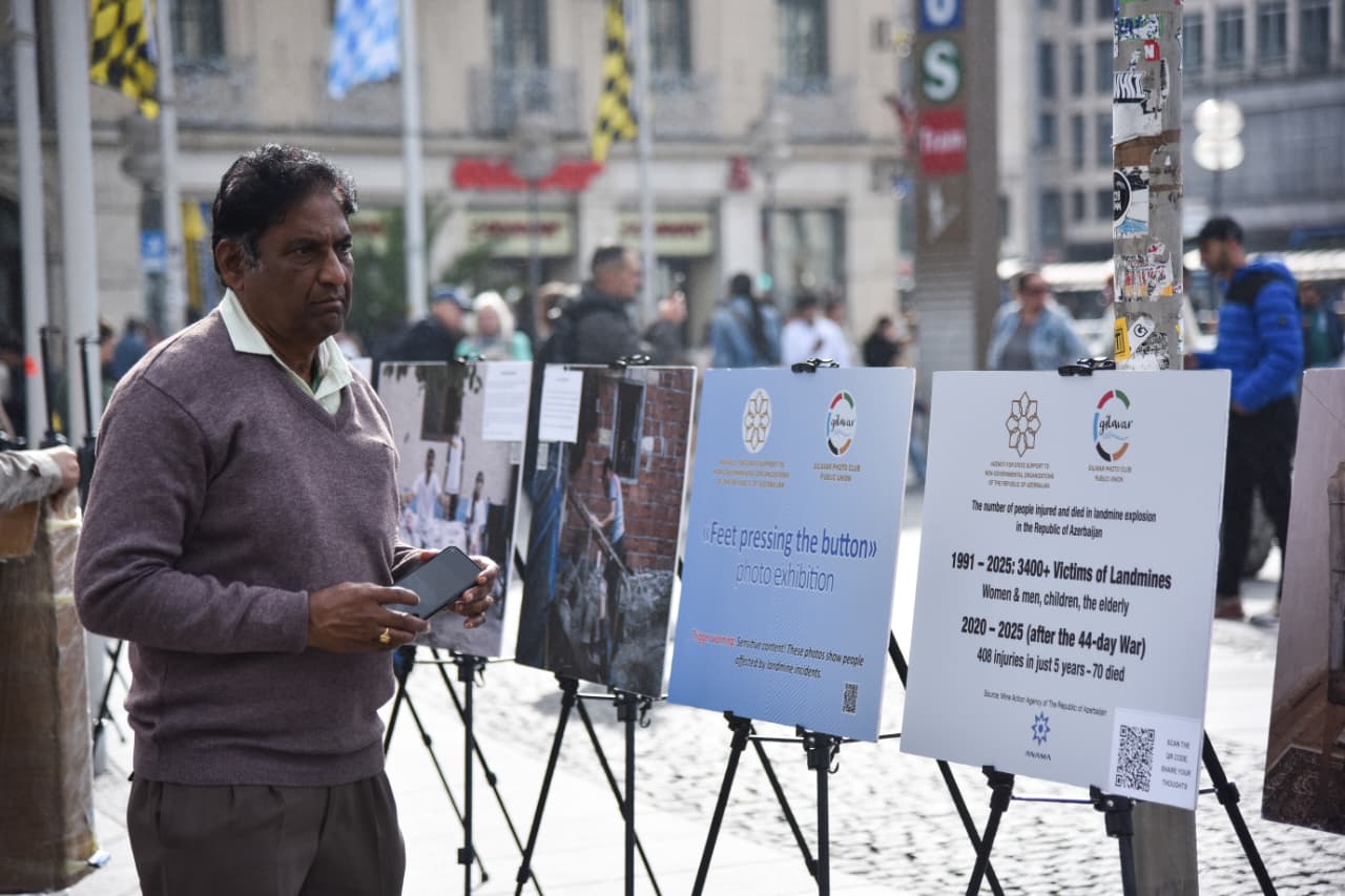 German Munich opens photo exhibition about mine victims in Azerbaijan (PHOTO)