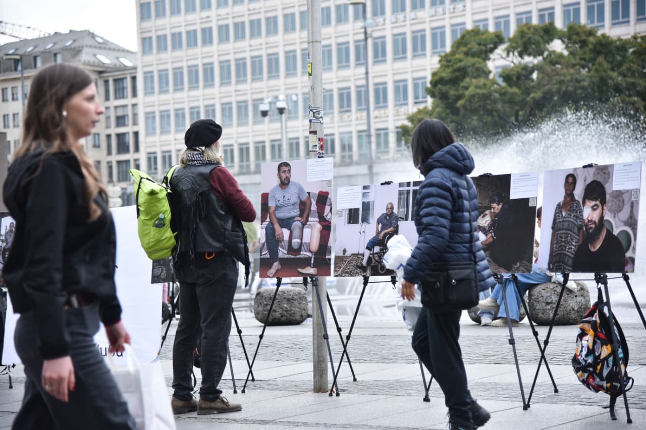 German Munich opens photo exhibition about mine victims in Azerbaijan (PHOTO)